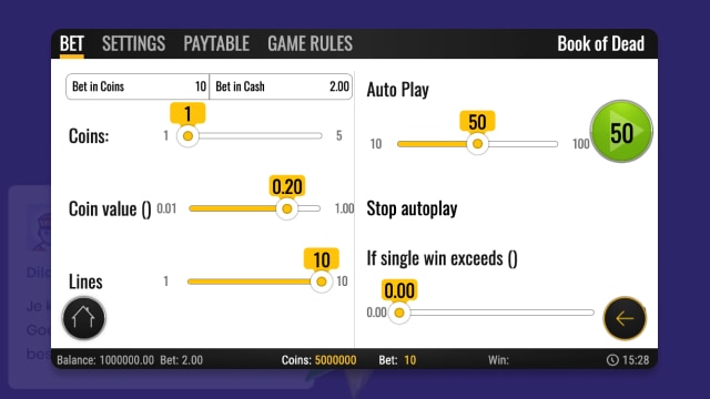 Step 3. Determine the bet per spin